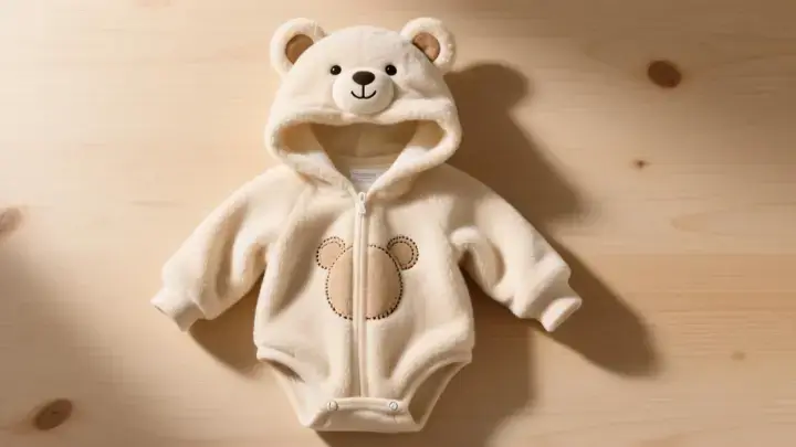 rs 149 bear design long-sleeve baby jumpsuit thespark shop